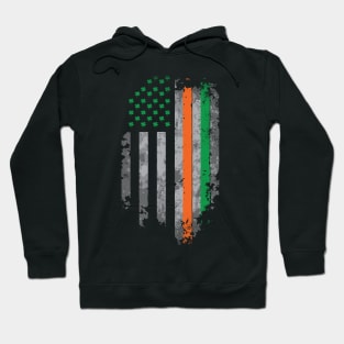 St Patricks Day Irish American USA Flag Heritage Pride T-Shirt Hoodie